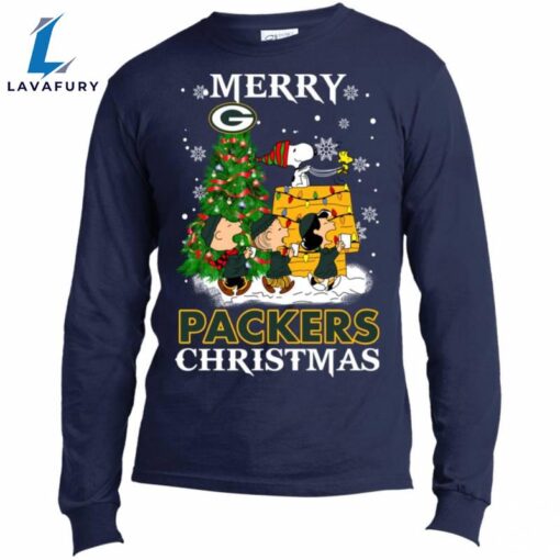 Merry Green Bay Packers Christmas Snoopy Ugly Sweater Style Shirts