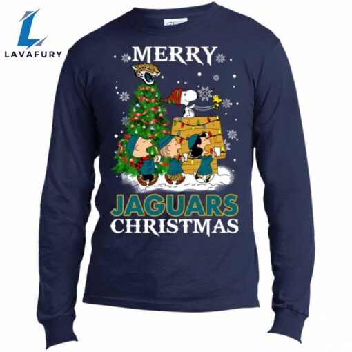 Merry Jacksonville Jaguars Christmas Snoopy Ugly Sweater Style Shirts