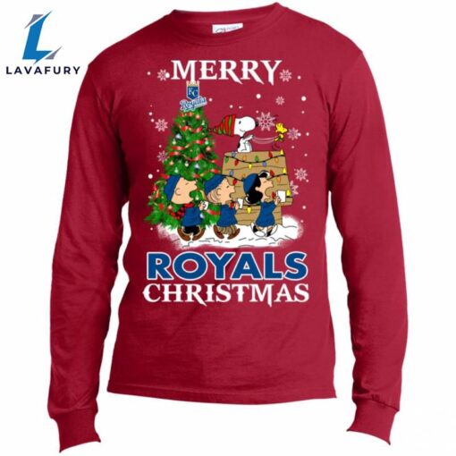 Merry Kansas City Royals Christmas Snoopy Ugly Sweater Style Shirts