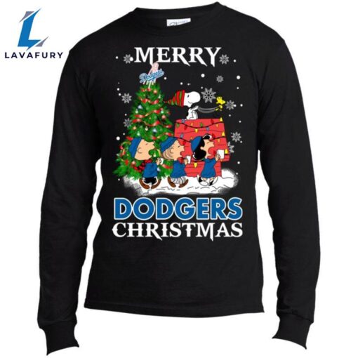 Merry Los Angeles Dodgers Christmas Snoopy Ugly Sweater Style Shirts