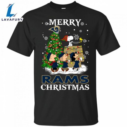 Merry Los Angeles Rams Christmas Snoopy Ugly Sweater Style Shirts