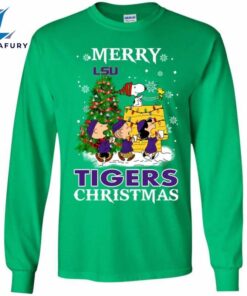 Merry Lsu Tigers Christmas Snoopy…