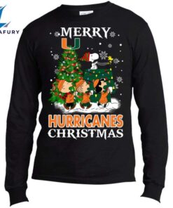 Merry Miami Hurricanes Christmas Snoopy…