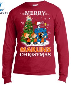 Merry Miami Marlins Christmas Snoopy…