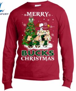 Merry Milwaukee Bucks Christmas Snoopy…