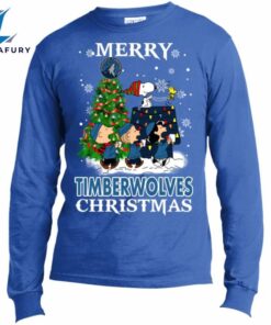 Merry Minnesota Timberwolves Christmas Snoopy…