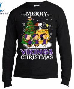 Merry Minnesota Vikings Christmas Snoopy…