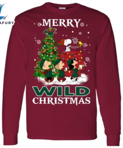 Merry Minnesota Wild Christmas Snoopy…