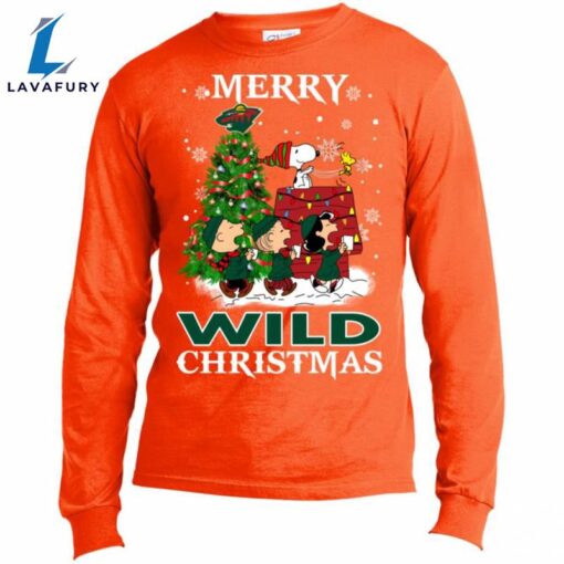 Merry Minnesota Wild Christmas Snoopy Ugly Sweater Style Shirts