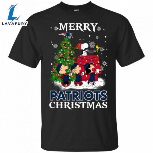 Merry New England Patriots Christmas Snoopy Ugly Sweater Style Shirts