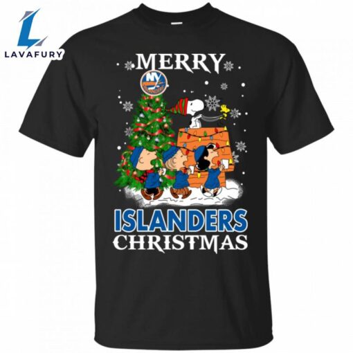 Merry New York Islanders Christmas Snoopy Ugly Sweater Style Shirts