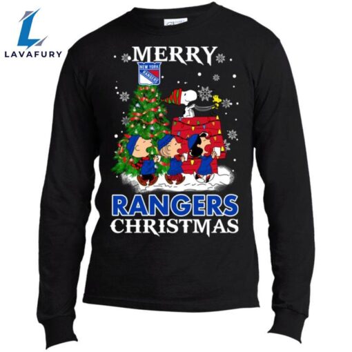 Merry New York Rangers Christmas Snoopy Ugly Sweater Style Shirts