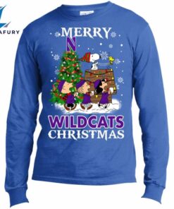 Merry Northwestern Wildcats Christmas Snoopy…