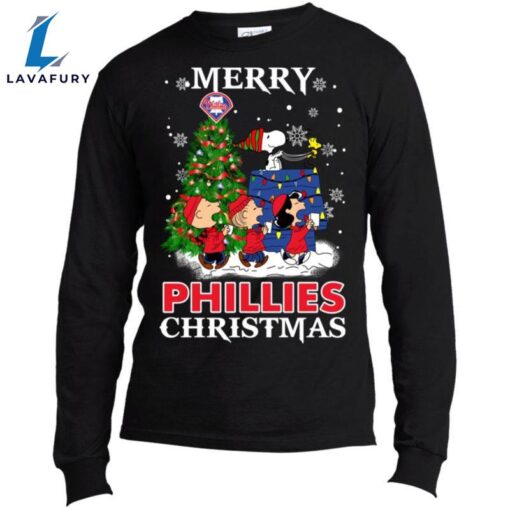 Merry Philadelphia Phillies Christmas Snoopy Ugly Sweater Style Shirts