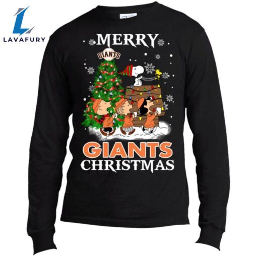 Merry San Francisco Giants Christmas Snoopy Ugly Sweater Style Shirts