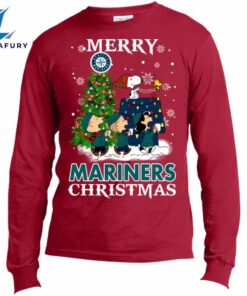 Merry Seattle Mariners Christmas Snoopy…