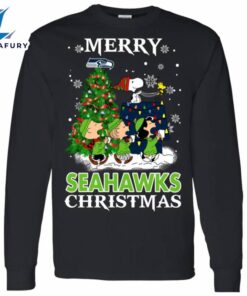 Merry Seattle Seahawks Christmas Snoopy…