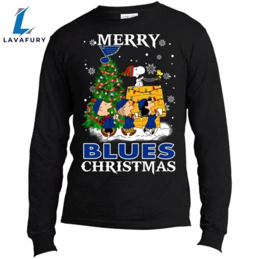 Merry St. Louis Blues Christmas Snoopy Ugly Sweater Style Shirts