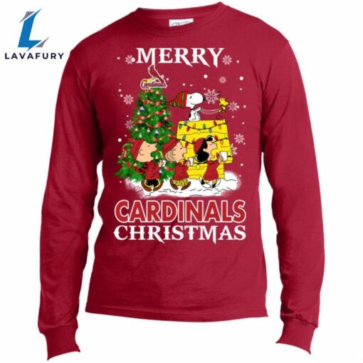 Merry St. Louis Cardinals Christmas Snoopy Ugly Sweater Style Shirts