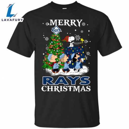 Merry Tampa Bay Rays Christmas Snoopy Ugly Sweater Style Shirts