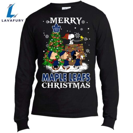 Merry Toronto Maple Leafs Christmas Snoopy Ugly Sweater Style Shirts