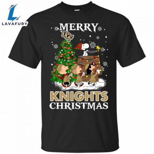 Merry UCF Knights Christmas Snoopy Ugly Sweater Style Shirts