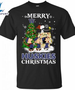 Merry Washington Huskies Christmas Snoopy…