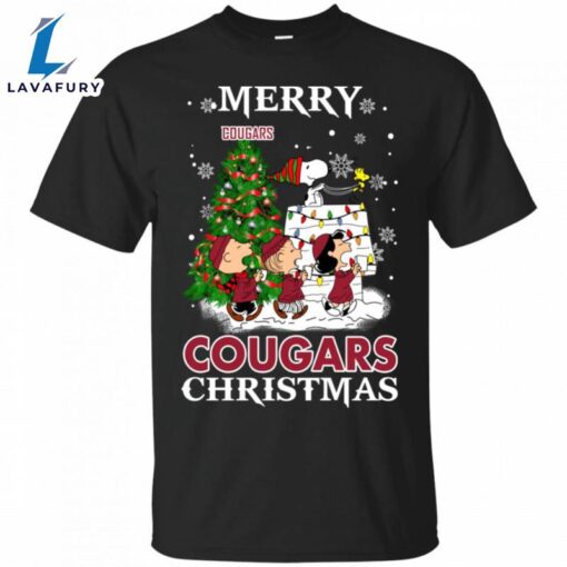 Merry Washington State Cougars Christmas Snoopy Ugly Sweater Style Shirts