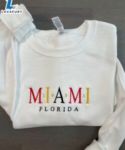 Merry Christmas Miami Florida Embroidered…