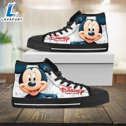 Mickey Mouse Disney High Top Shoes High Fashion Sneaks For Fans