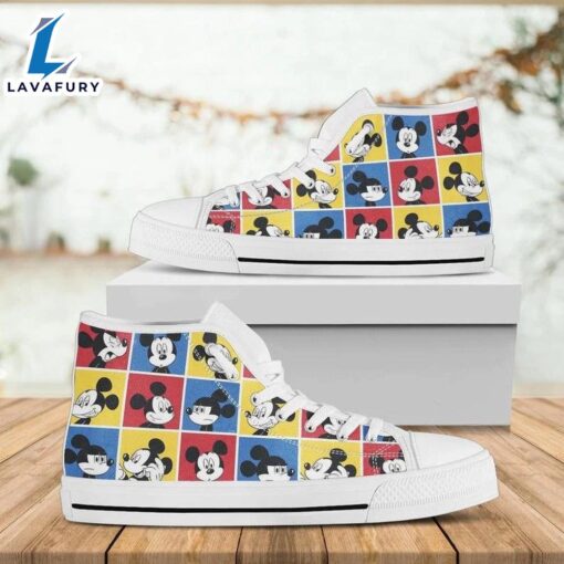 Mickey Mouse Disney High Top Shoes High Shoes For Fans