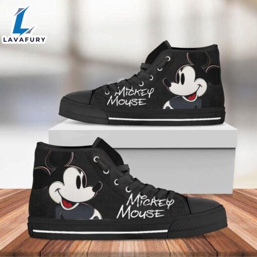 Mickey Mouse Disney High Top Shoes Sleek Top Sneakers For Fans