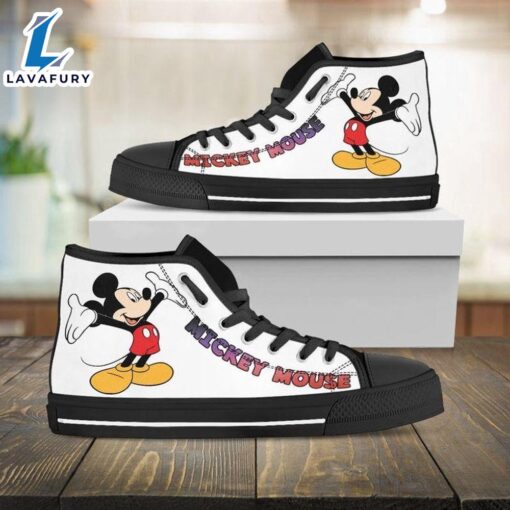 Mickey Mouse Disney High Top Shoes Trendy High Cuts For Fans