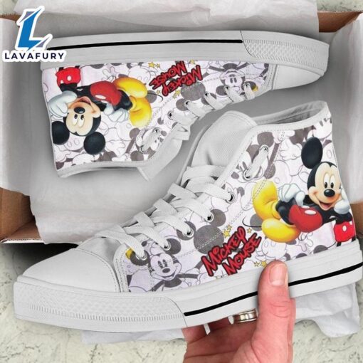 Mickey Mouse Donald Daisy Duck High Top Shoes Chill High Cut Shoes For Fans