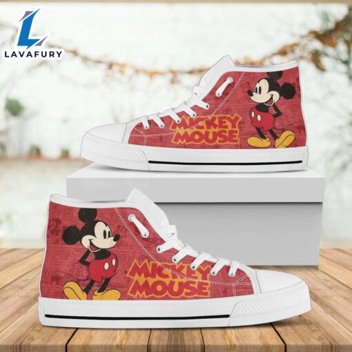 Mickey Mouse Minnie High Top Shoes Chic High Top Shoes For Fans