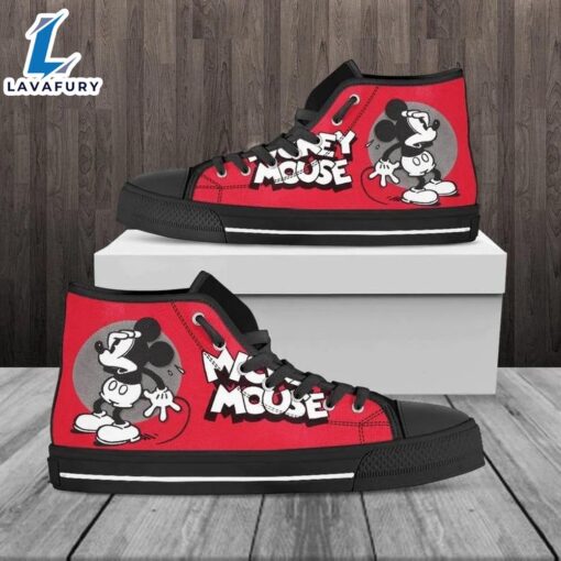 Mickey Mouse Minnie High Top Shoes High Shoes For Fans