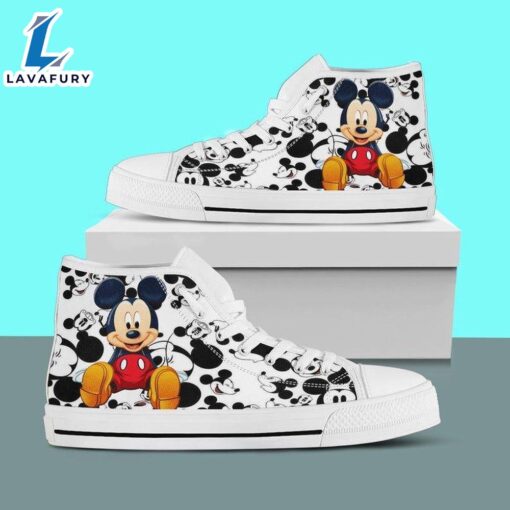 Mickey Mouse Minnie High Top Shoes Stylish High Tops For Fans