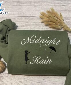 Merry Christmas Midnight Rain Embroidered…