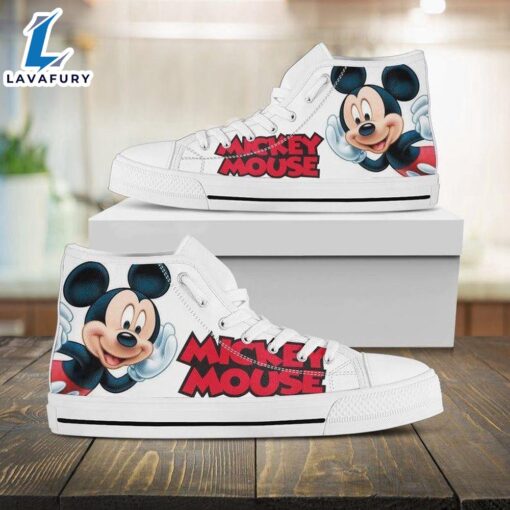 Minnie Mouse Disney Cartoon High Top Shoes Chill High Cut Shoes For Fans