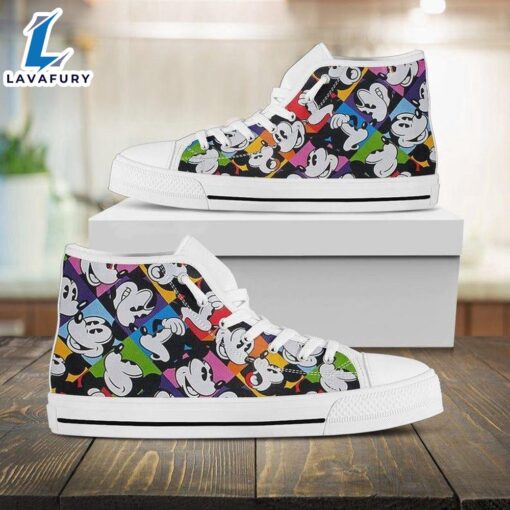 Minnie Mouse Disney Cartoon High Top Shoes Dynamic High Tops For Fans