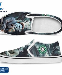 MM And JV Horror Movie Slip On Shoes - Customized Name