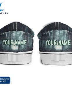 MM And JV Horror Movie Slip On Shoes - Customized Name