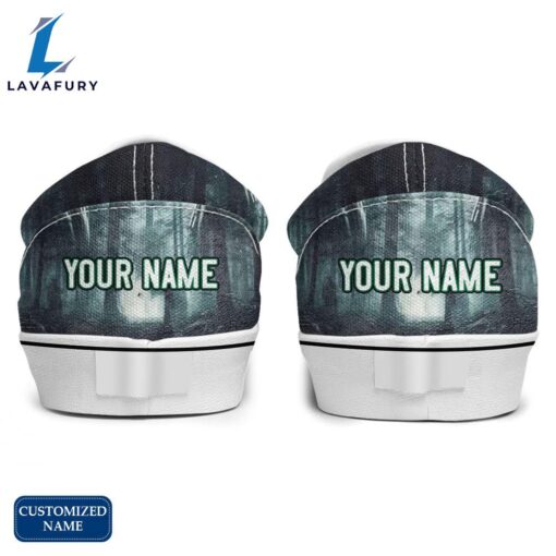 MM And JV Horror Movie Slip On Shoes – Customized Name