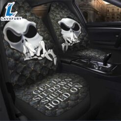 Nightmare Jack Skellington Get In Sit Down Shut Up Hold On Seat Cover