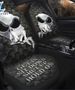 Nightmare Jack Skellington Get In Sit Down Shut Up Hold On Seat Cover