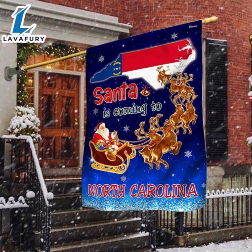 Merry Christmas  North Carolina Christmas Flag Santa Is Coming To North Carolina