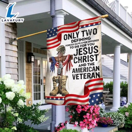 Merry Christmas  Only Jesus Christ and American Veteran Can Die For You, US Veteran Flag – Christian Flag