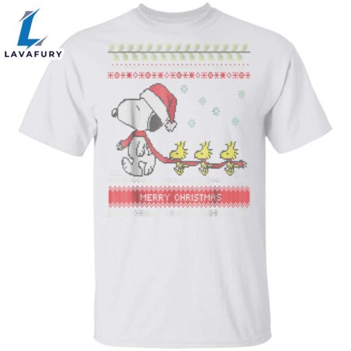 Peanuts Snoopy Ugly Sweater Woodstock T-shirt