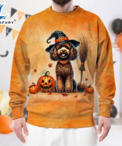 Poodle Dog In Spooky Autumn…