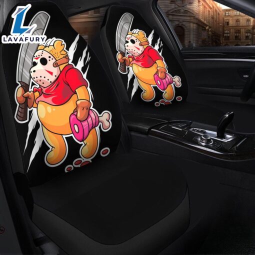 Pooh Jason Voorhees Horror Movie Premium Custom Car Seat Covers Decor Protectors